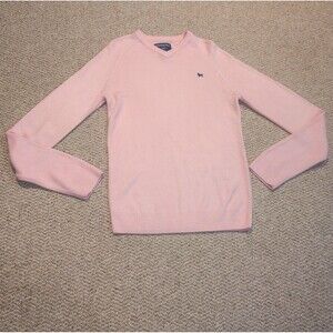 Vintage Aeropostale Sweater Mens Small V Neck Pink Tennis Preppy Classic